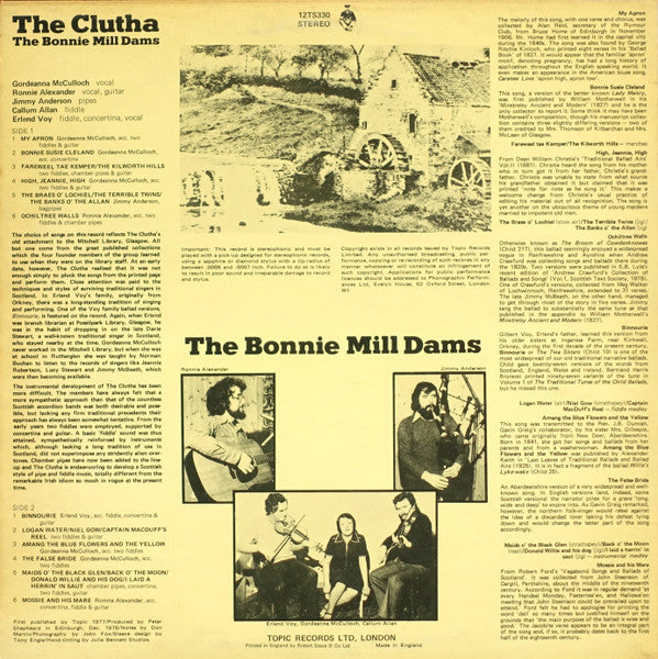 The Clutha : The Bonnie Mill Dams (LP, Album)