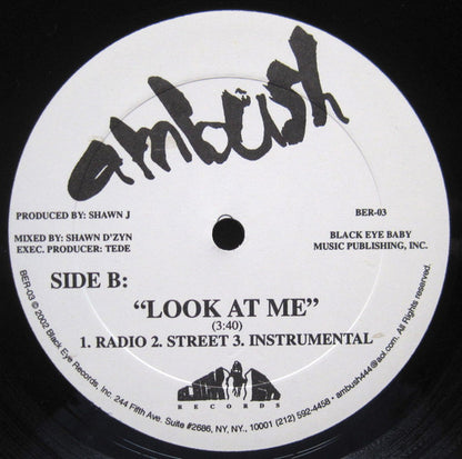 Ambush (9) : Party On / Look At Me (12")