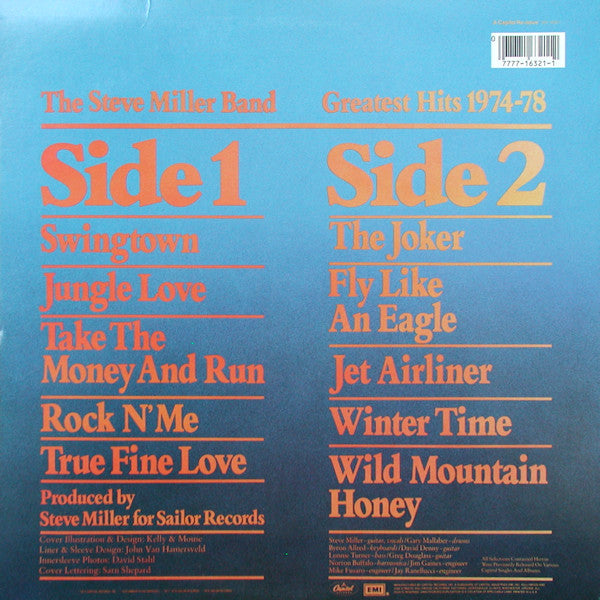 Steve Miller Band : Greatest Hits 1974-78 (LP, Comp, RE, Spe)