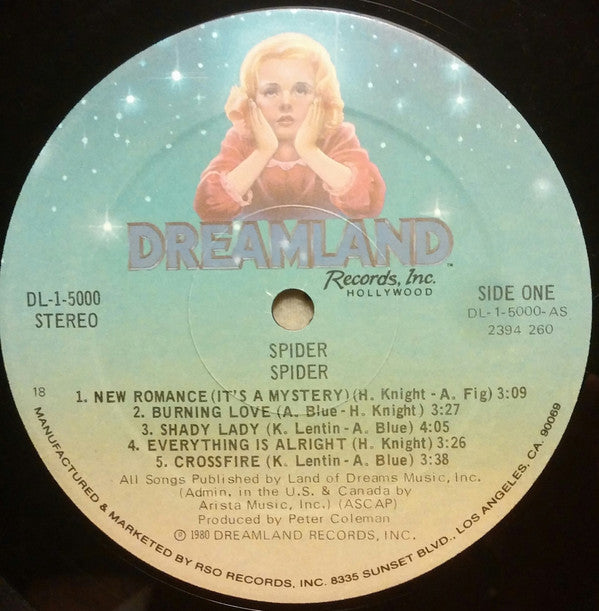 Spider (12) : Spider (LP, Album, 18 )