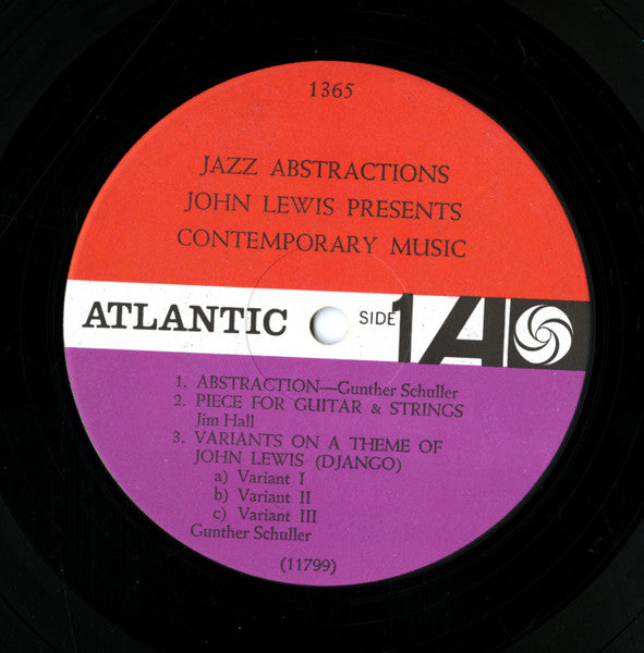 John Lewis (2) : Jazz Abstractions (LP, Album, Mono)