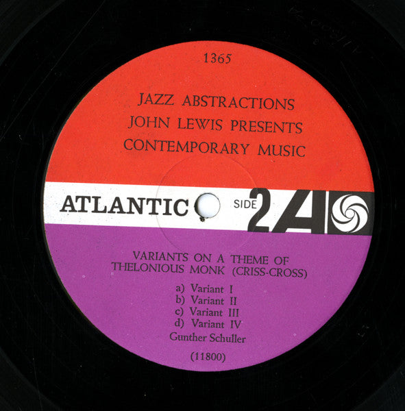 John Lewis (2) : Jazz Abstractions (LP, Album, Mono)