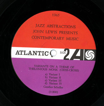 John Lewis (2) : Jazz Abstractions (LP, Album, Mono)