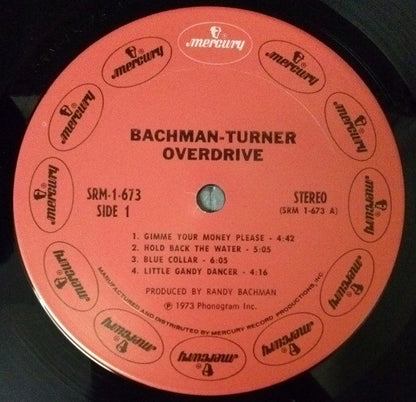 Bachman-Turner Overdrive : Bachman-Turner Overdrive (LP, Album, San)