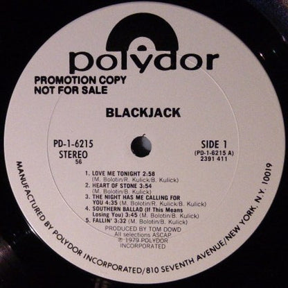 Blackjack (8) : Blackjack (LP, Album, Promo, 56 )