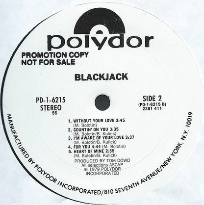 Blackjack (8) : Blackjack (LP, Album, Promo, 56 )