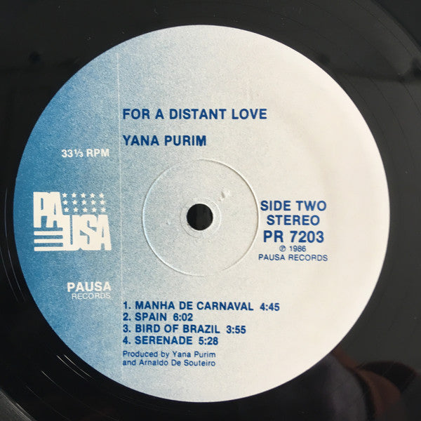 Yana Purim, Luiz Bonfá, Airto Moreira : For A Distant Love (LP, Album)
