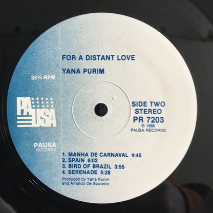 Yana Purim, Luiz Bonfá, Airto Moreira : For A Distant Love (LP, Album)