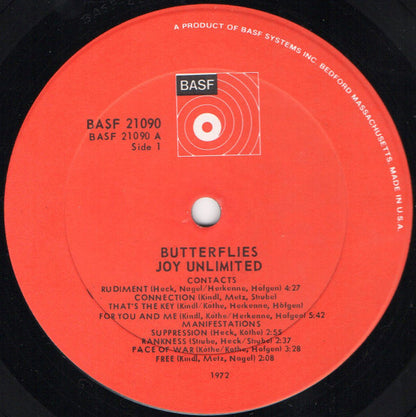 Joy Unlimited : Butterflies (LP, Album, Gat)