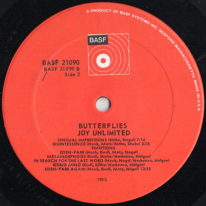 Joy Unlimited : Butterflies (LP, Album, Gat)