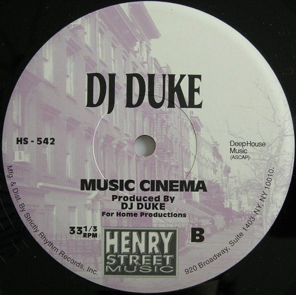 DJ Duke : Amor / Music Cinema (12")