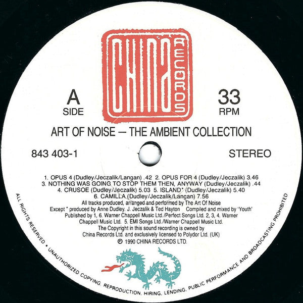 The Art Of Noise : The Ambient Collection (LP, Comp, P/Mixed)
