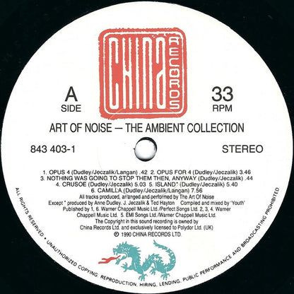 The Art Of Noise : The Ambient Collection (LP, Comp, P/Mixed)