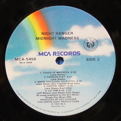 Night Ranger : Midnight Madness (LP, Album, Glo)