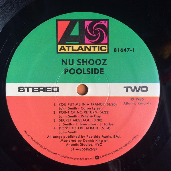 Nu Shooz : Poolside (LP, Album, SP )