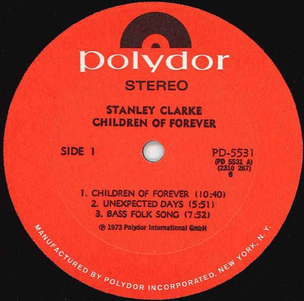 Stanley Clarke : Children Of Forever (LP, Album)