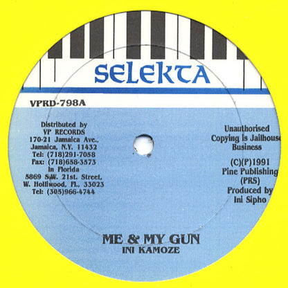 Ini Kamoze : Me & My Gun (12")