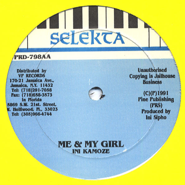 Ini Kamoze : Me & My Gun (12")