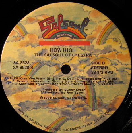 The Salsoul Orchestra : How High (LP, Album)