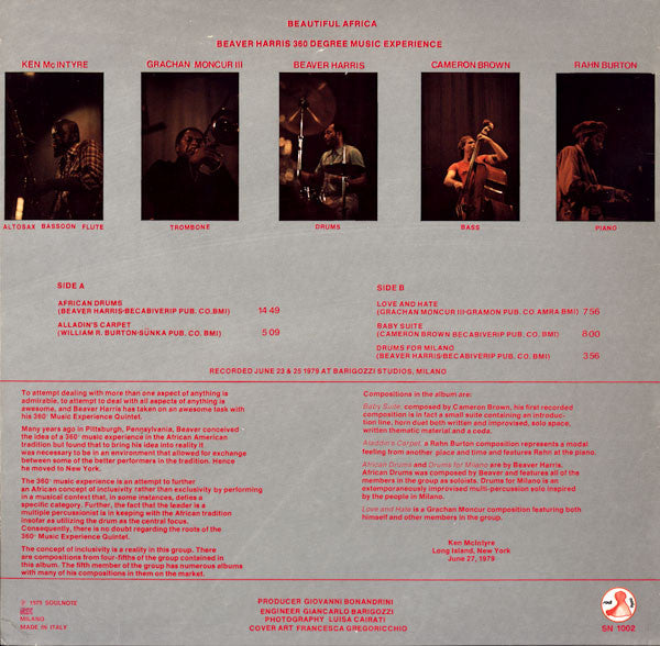 The 360 Degree Music Experience : Beautiful Africa (LP, Album)