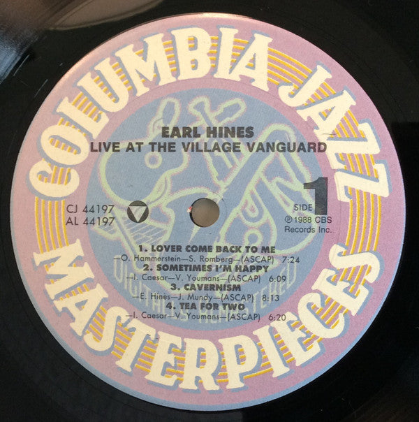 Earl Hines : Live At The Village Vanguard (LP, Album, RM)