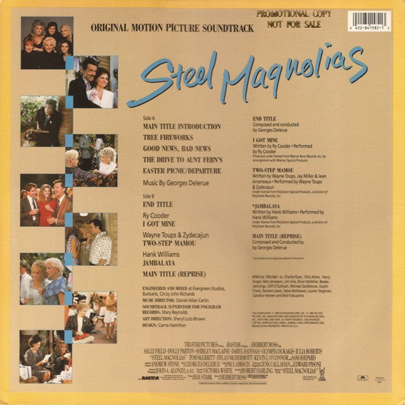 Georges Delerue : Steel Magnolias (Original Motion Picture Soundtrack) (LP, Album)