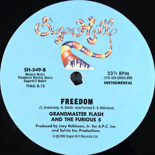 Grandmaster Flash & The Furious Five : Freedom (12")
