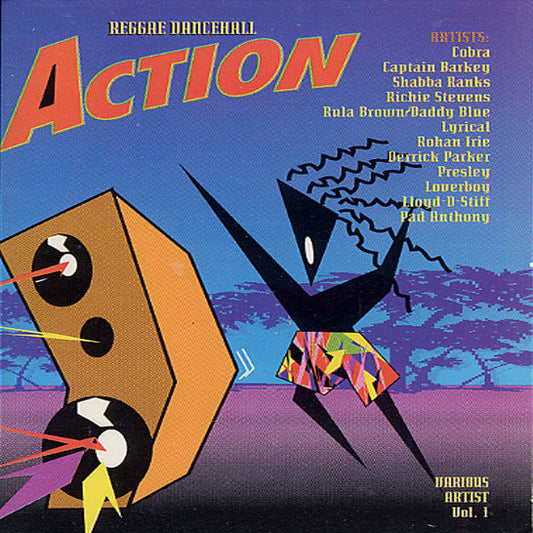 Various : Action; Reggae Dancehall Vol. 1 (LP, Comp)