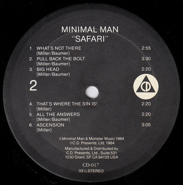 Minimal Man (2) : Safari (LP, Album)