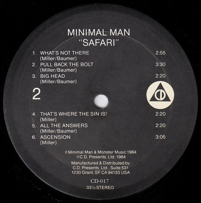 Minimal Man (2) : Safari (LP, Album)
