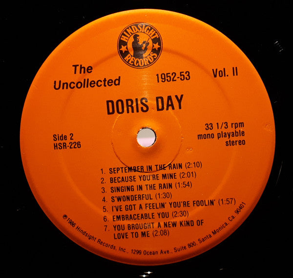 Doris Day : The Uncollected Doris Day, Vol. 2, 1952-53 (LP, Comp, Mono)