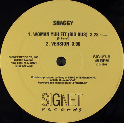 Screechy Dan / Shaggy : Lonesome Blues / Woman Yuh Fit (Big Bus) (12")