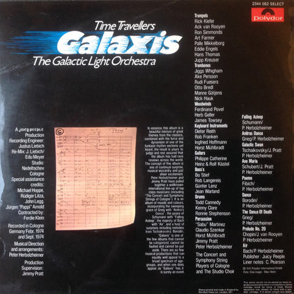 Time Travellers (5) / The Galactic Light Orchestra : Galaxis (LP, Album)
