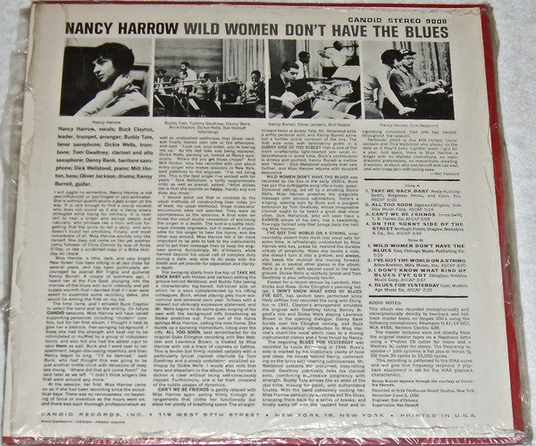 Nancy Harrow : Wild Women Don't Have The Blues (LP, Album)