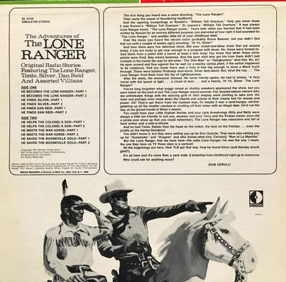 George W. Trendle : The Adventures Of The Lone Ranger (LP, Album, RE)