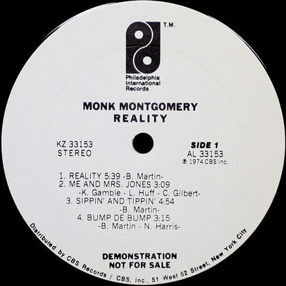 Monk Montgomery : Reality (LP, Album, Promo)