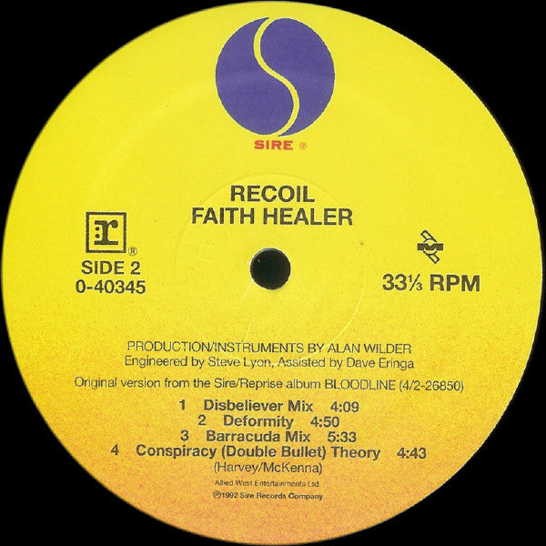 Recoil : Faith Healer (12")