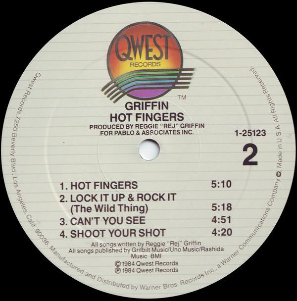 Reggie Griffin : Hot Fingers (LP, Album)