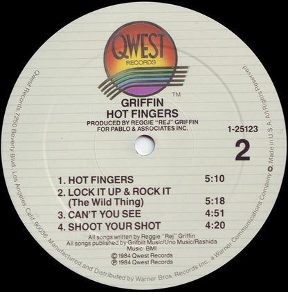 Reggie Griffin : Hot Fingers (LP, Album)
