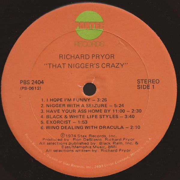Richard Pryor : That Nigger's Crazy (LP, Album)