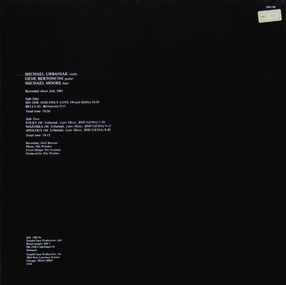 Michael Urbaniak Jazz Trio : My One And Only Love (LP, Album)