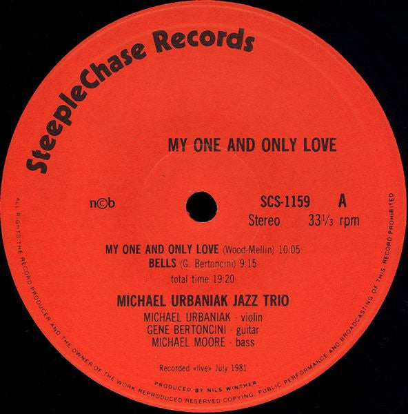 Michael Urbaniak Jazz Trio : My One And Only Love (LP, Album)