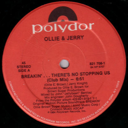 Ollie And Jerry : Breakin'... There's No Stopping Us (12", 53 )