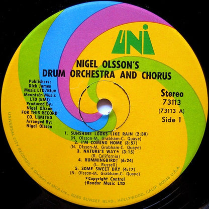 Nigel Olsson's Drum Orchestra And Chorus : Nigel Olsson's Drum Orchestra And Chorus (LP, Album)
