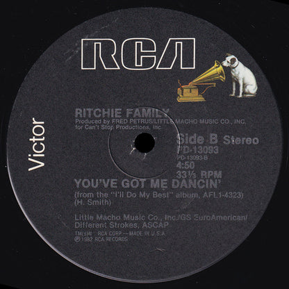 The Ritchie Family : I'll Do My Best (For You Baby) (12")