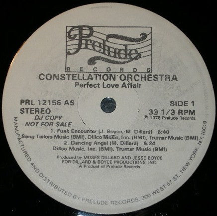 Constellation Orchestra : Perfect Love Affair (LP, Album, Promo)