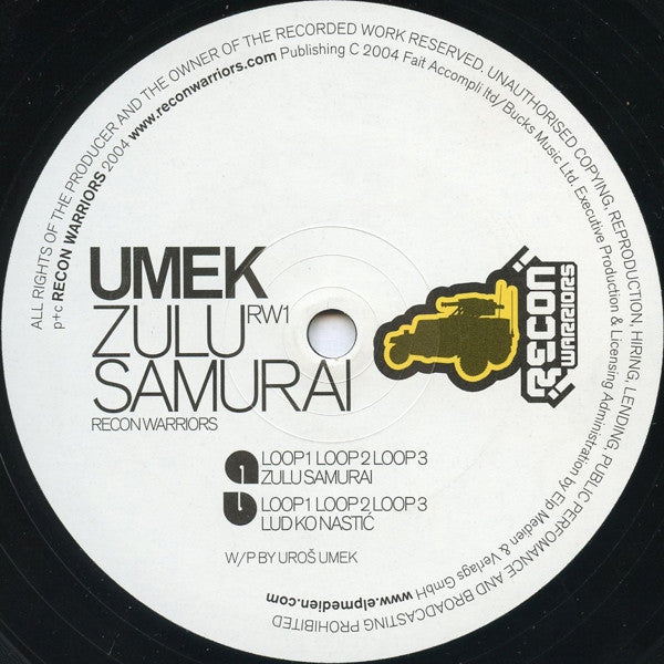 Umek : Zulu Samurai (12")
