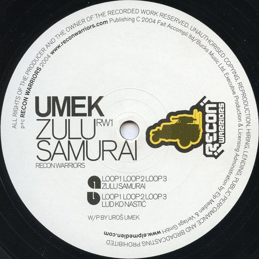 Umek : Zulu Samurai (12")