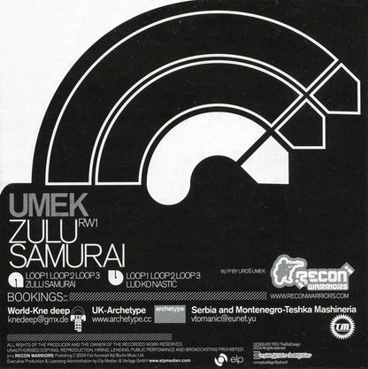 Umek : Zulu Samurai (12")