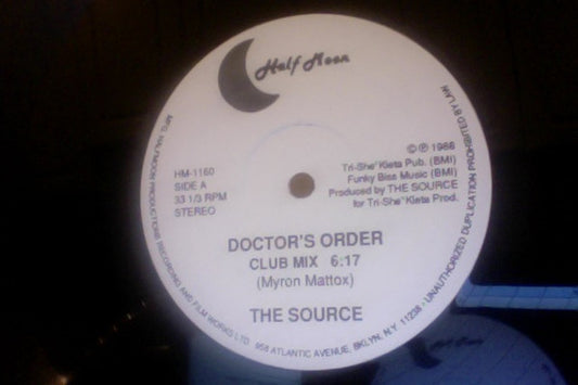 The Source (7) : Doctor's Order (Club Mix) / I Wish (12")